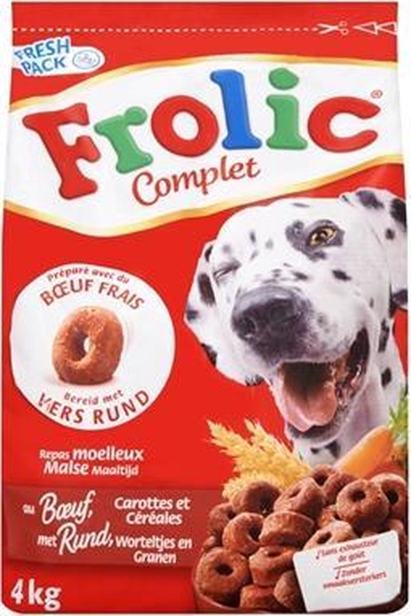 Frolic met rundvlees - 4 kg - 3 stuks
