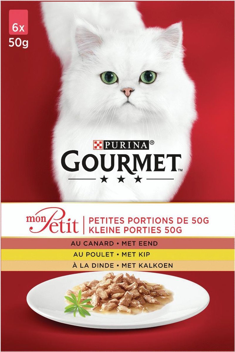 Gourmet Mon Petit - Gevogelte - Kattenvoer - 6 x 50 g