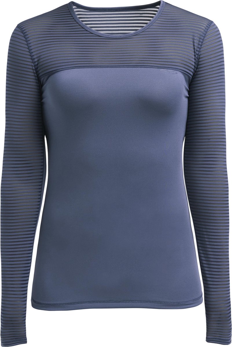 Rohnisch Miko Long Sleeve Dames Sportshirt - Dusty Blue - Maat XS