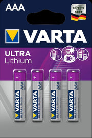 Varta Ultra Lithium AAA Batterijen - 4 stuks