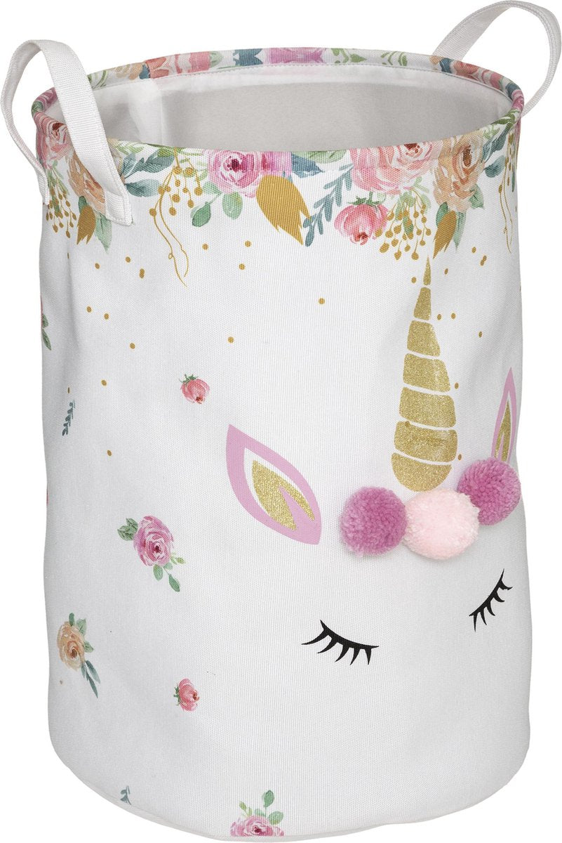 Atmosphera Speelgoedmand Eenhoorn - Opberger - Mand - Wasmand - Unicorn
