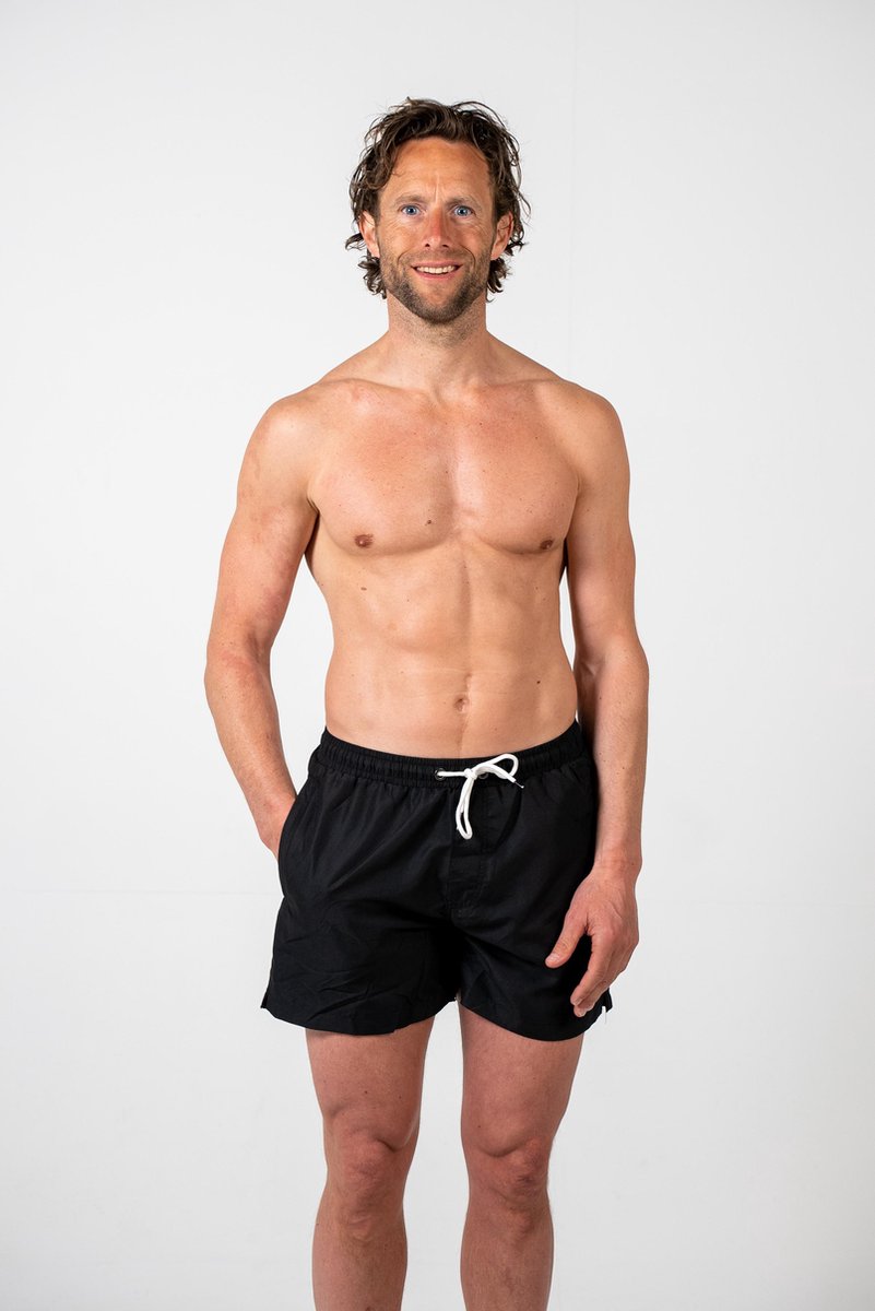 BASIC BLACK XL - Zwembroek met rits