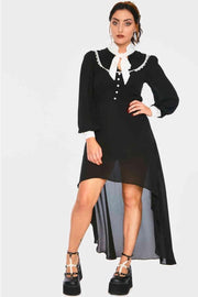 Jawbreaker High low jurk -M- Coven Zwart