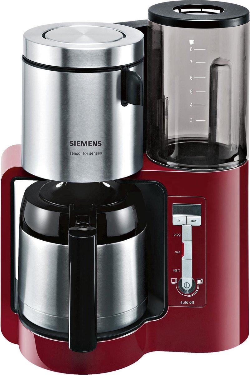 Siemens AromaSensePlus TC86504 - Koffiezetapparaat - Rood