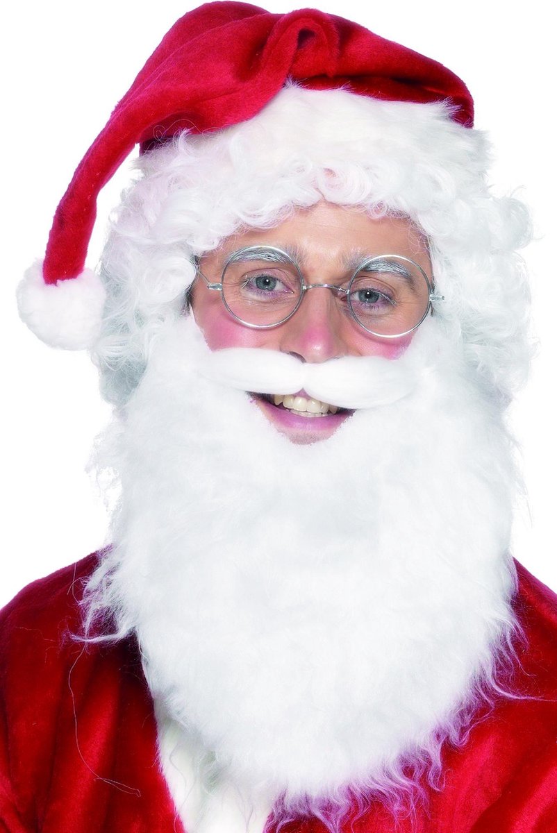 Kerstmanbaard voor mannen - Verkleedattribuut
