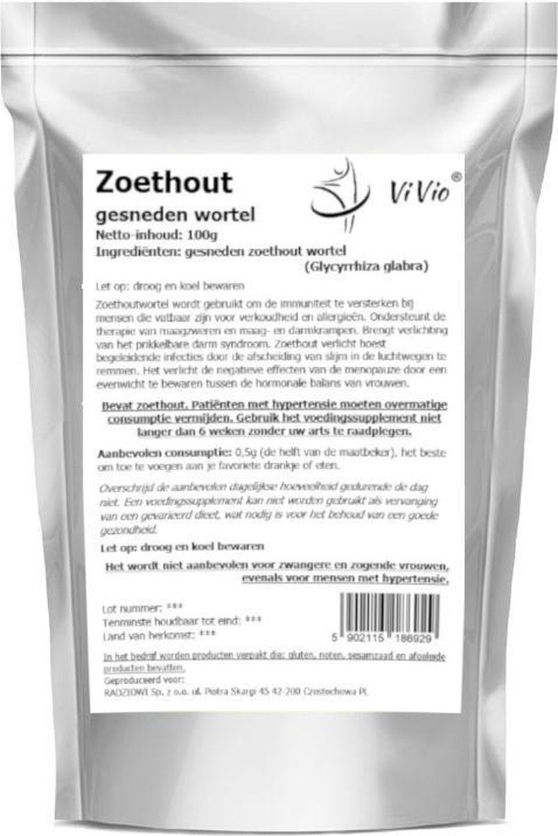 Zoethout (gesneden wortel) 100g