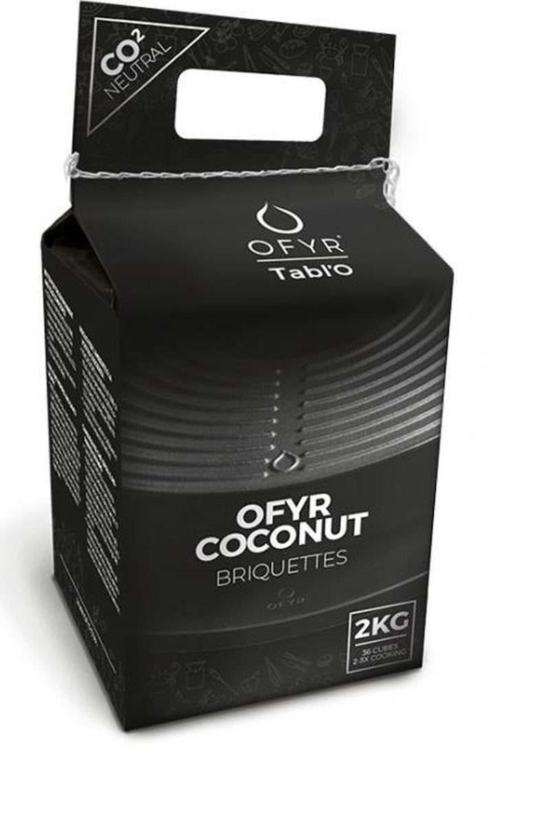 OFYR KOKOSNOOT BRIKETTEN 2 KG OA-CB-2KG (x6) Doos 12Kg