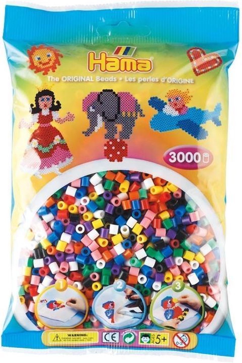 Strijkkralen Hama 3000 Stuks Primair
