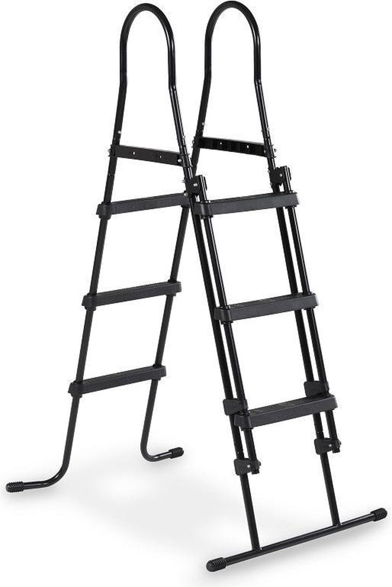 EXIT Zwembad Frame Pool Zwembadtrap - Zwembadladder - 91 - 107 cm  - 43 Inch - Zwart