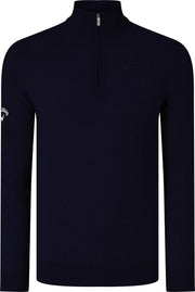 Callaway Ribbed ¼ zip Merino sweater