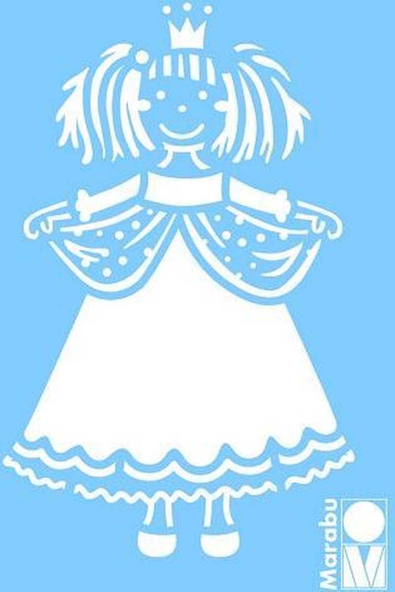 Sjabloon 15 x 10 cm - Prinses