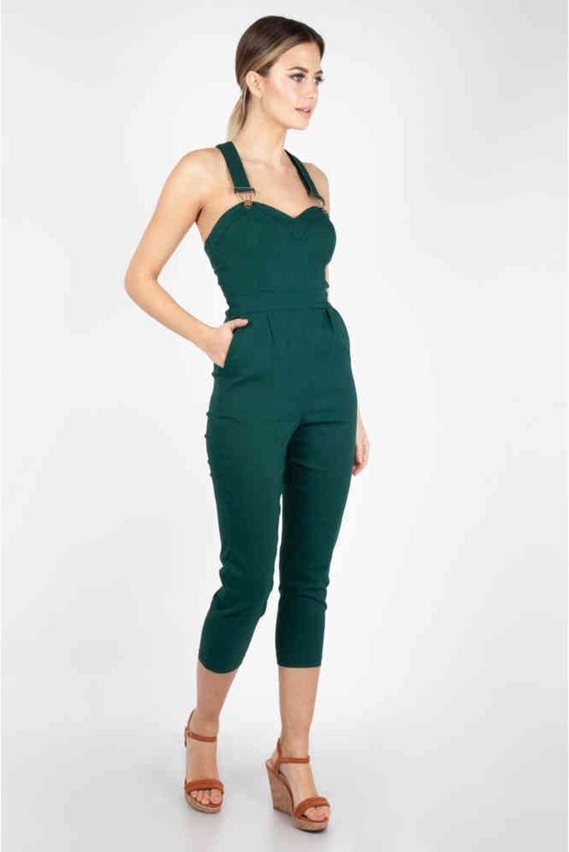 Voodoo Vixen Tuinbroek -XL- Connie Capri Groen