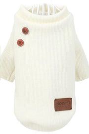 Trui voor honden - Hondentrui - L - Beige/Wit