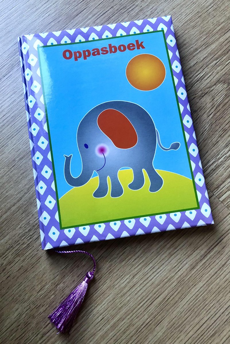 Oppasboek Olifant Paars