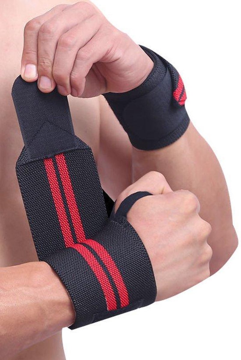 Boersport | Pols Wrist Wraps & Straps | Krachttraining | 2 X | Rood