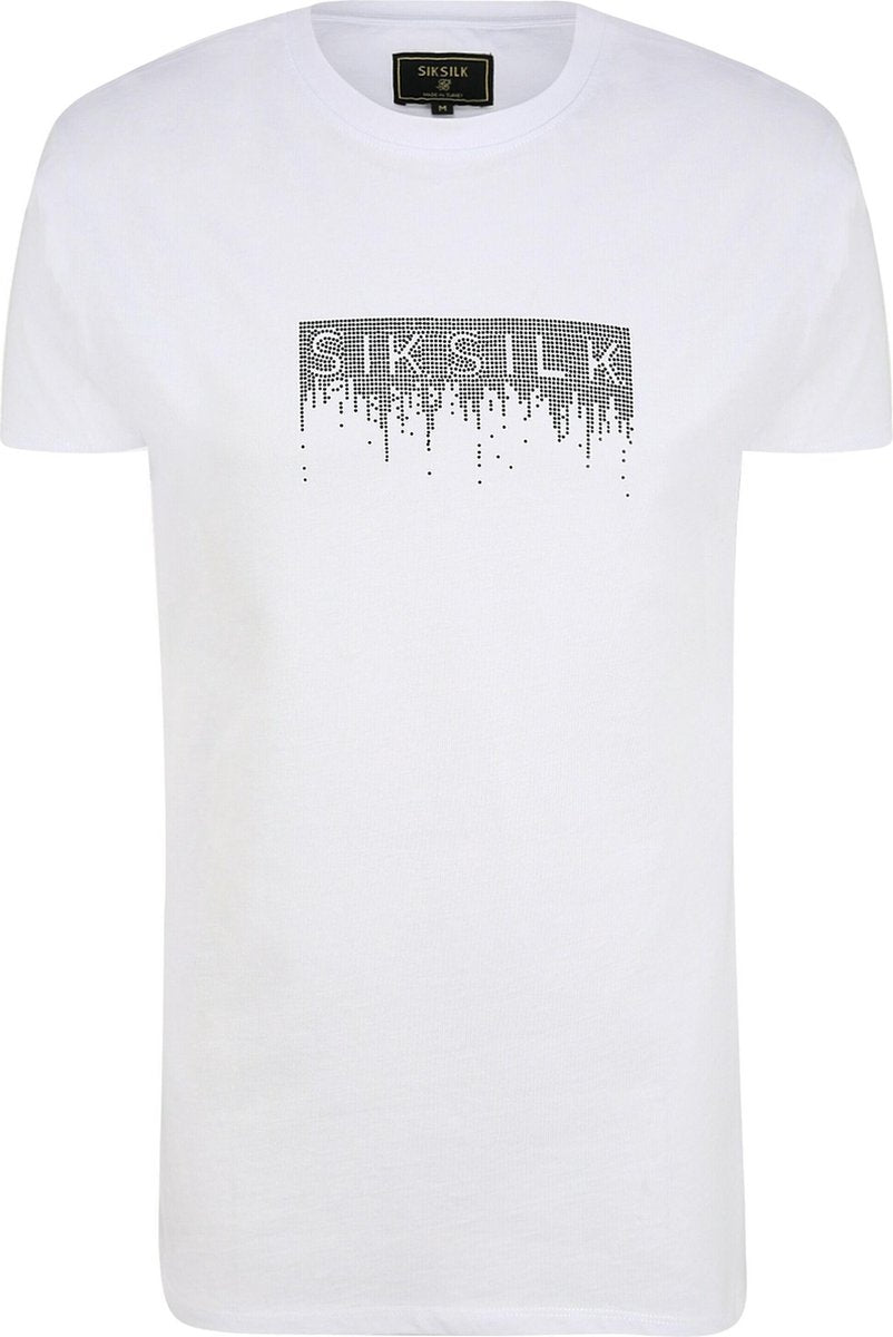 Siksilk shirt Zwart-L