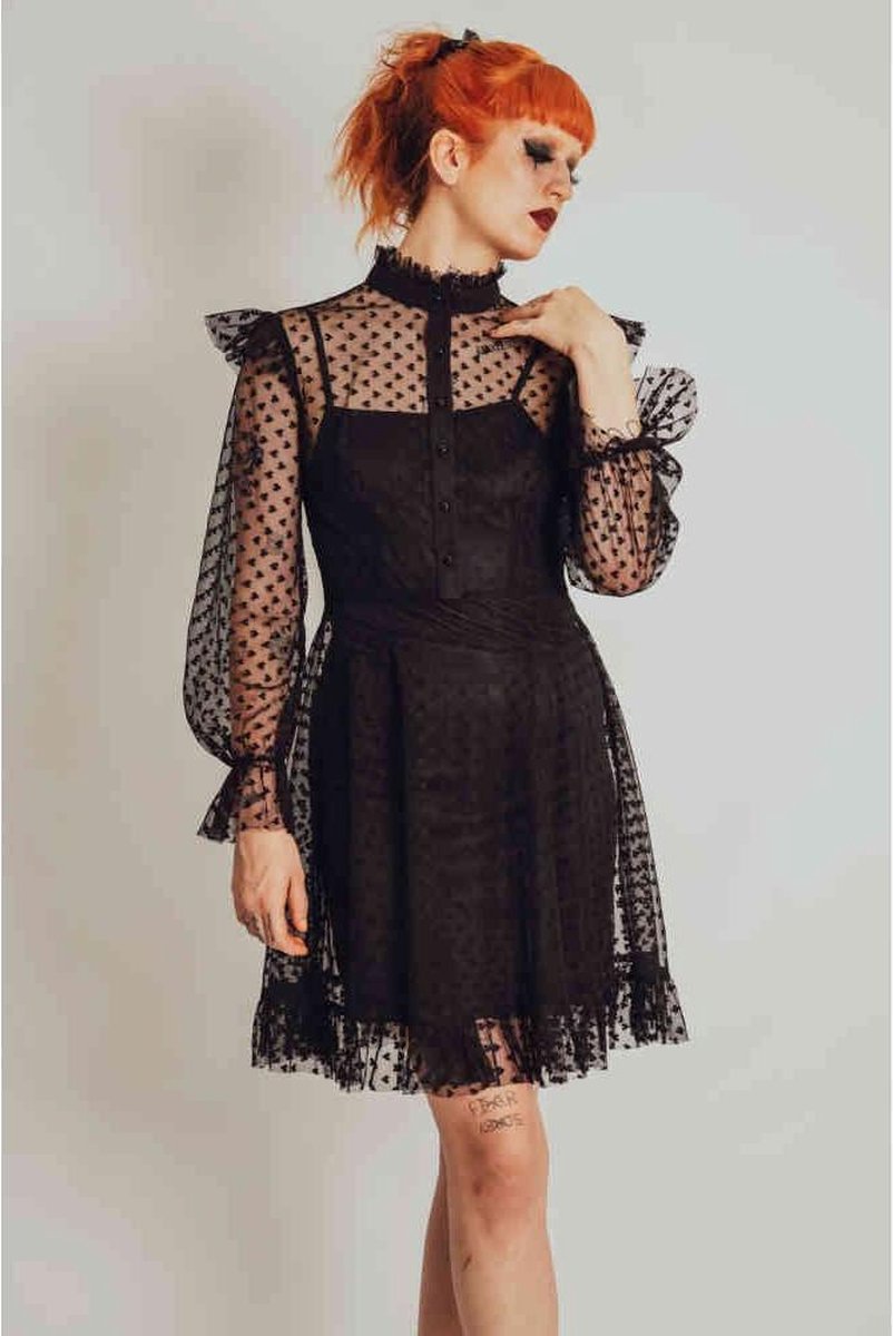 Jawbreaker Skater jurk -XL- Don't Mesh With My Heart Zwart