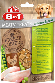 8in1 Freeze Dried Kip&Erwt - Hondensnacks - 50 g