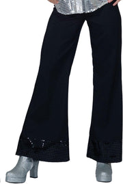 ESPA - Zwarte disco broek met lovertjes voor vrouwen - Large - Volwassenen kostuums