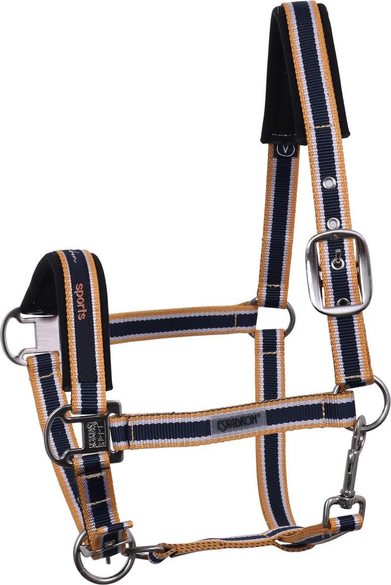 Eskadron Halster  Classic Sports Striped - Dark Blue - pony