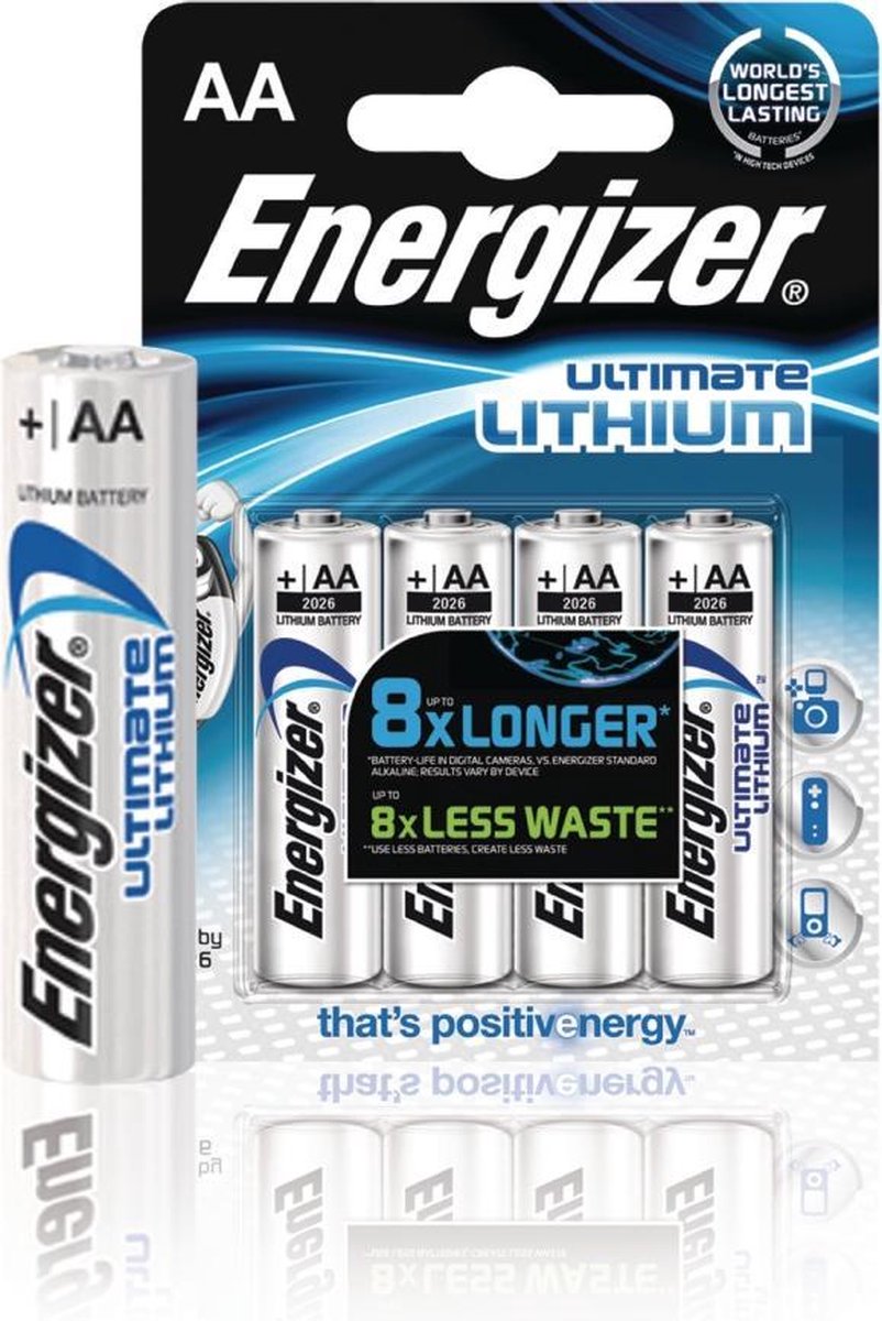 Energizer Enlithiumaap4 Ultimate Lithium Batterijen Fr6 Fsb4