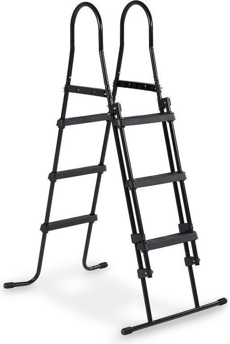 EXIT Zwembad Frame Pool Zwembadtrap - Zwembadladder - 122 cm - 48 Inch - Zwart