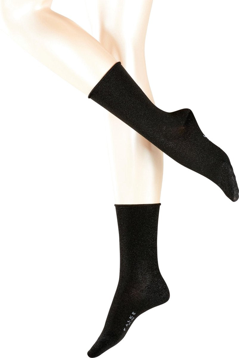 FALKE Shiny Fantasiesok Dames 46248 - Zwart 3000 black Dames - 39-42