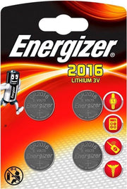 CR2016 Knoopcel Lithium 3 V 90 mAh Energizer CR2016 4 stuk(s)
