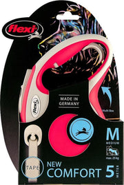 Flexi New Comfort Tape - Hondenriem - Rood - M - 5 m - (<25 kg)