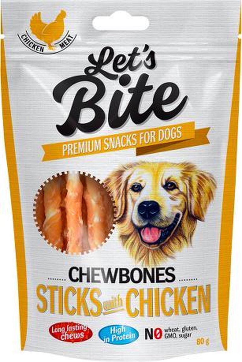 Brit Let's Bite Chewbones Sticks & Chicken 300 g