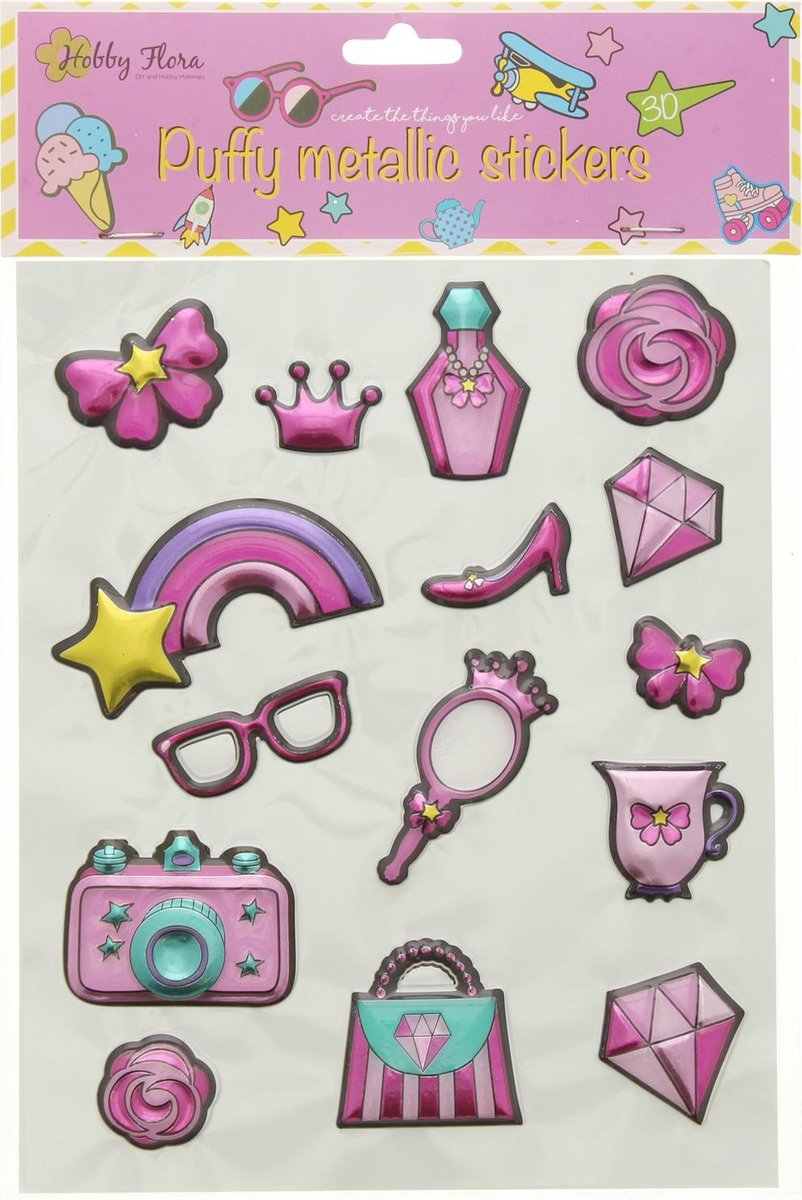 Stickers Puffy Princess