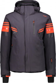 CMP Wintersportjas - Maat 50  - Mannen - donkergrijs/rood