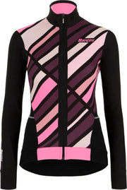 Santini Santini Coral Raggio Fietsshirt - Maat S  - Vrouwen - zwart/roze/paars