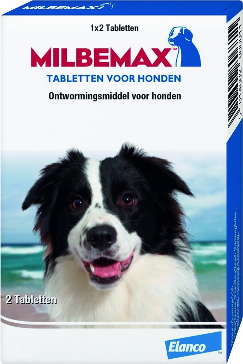 Elanco Milbemax Hond - Anti wormenmiddel - 2 tab 10-50kg