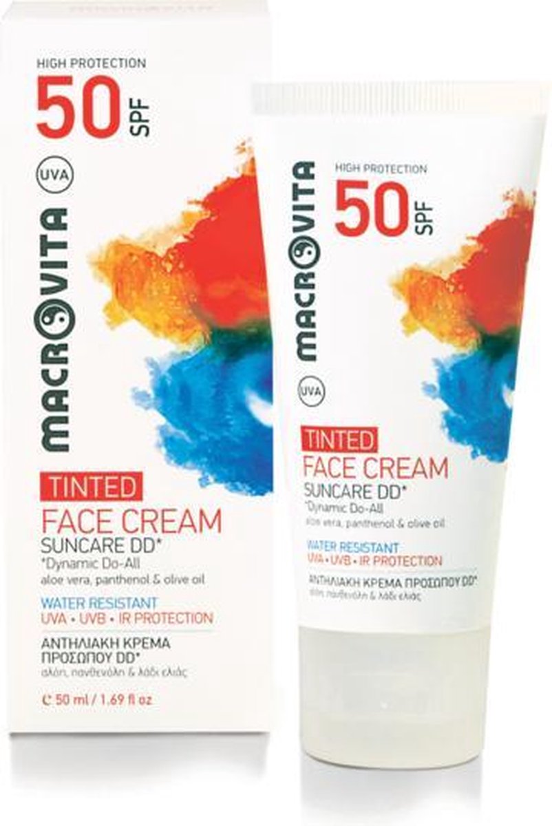 Macrovita DD-Zonnebrand Gezichtscrème SPF50