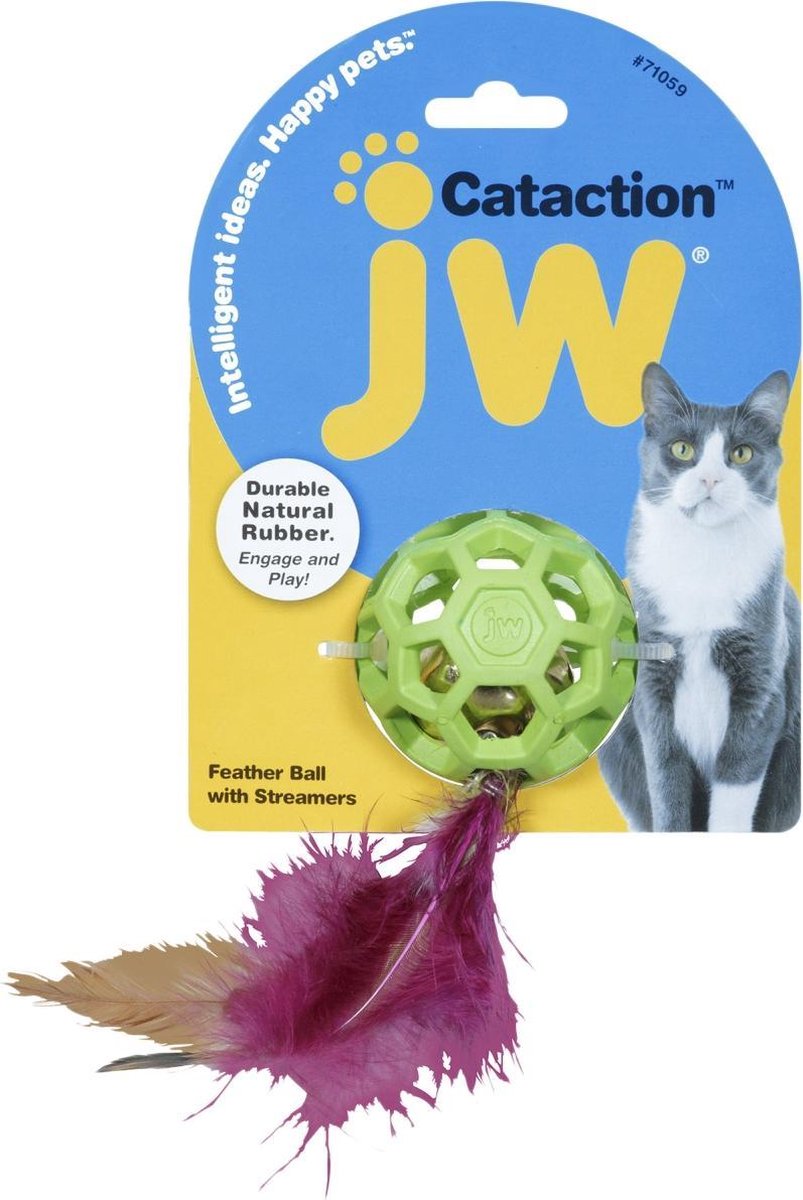 JW Feather Ball - Kat - Speelgoed - Met bel