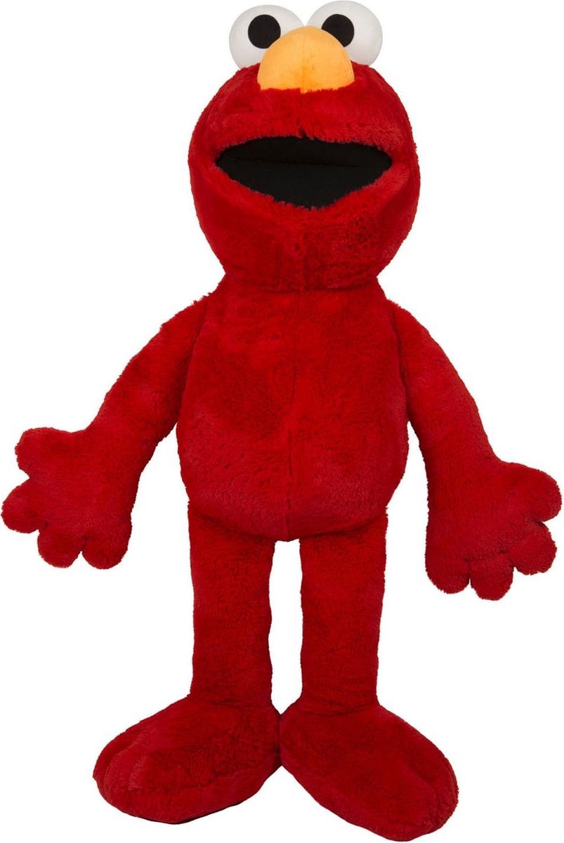 Rode Sesamstraat Elmo knuffel/pop 100 cm speelgoed - Sesame Street - Cartoon knuffels - Speelgoed voor jongens/meisjes/kinderen