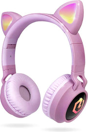 PowerLocus Buddy Draadloze On-Ear Koptelefoon voor Kinderen  - Roze