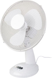 S&C - Tafelventilator ventilator airco automatisch 3 standen wit 30cm zomer koeling verkoeling