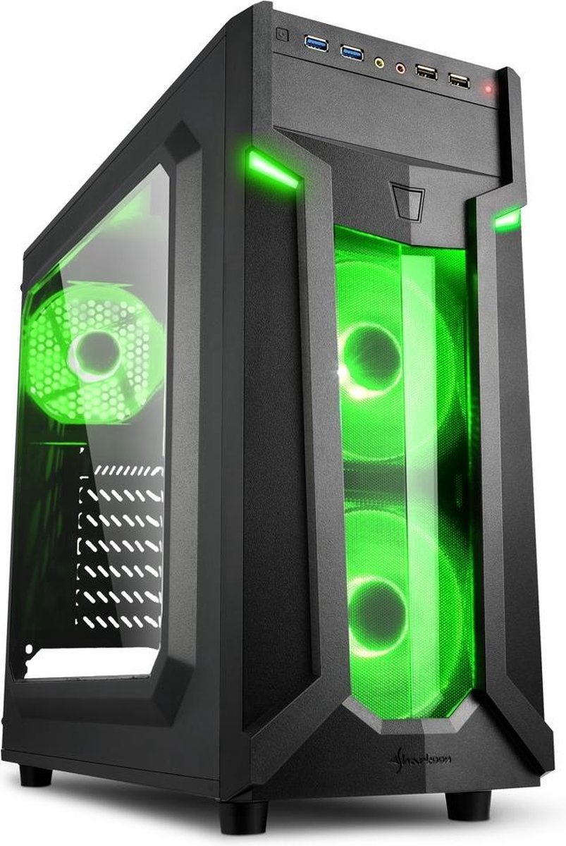 Sharkoon VG6-W Midi-Toren Zwart