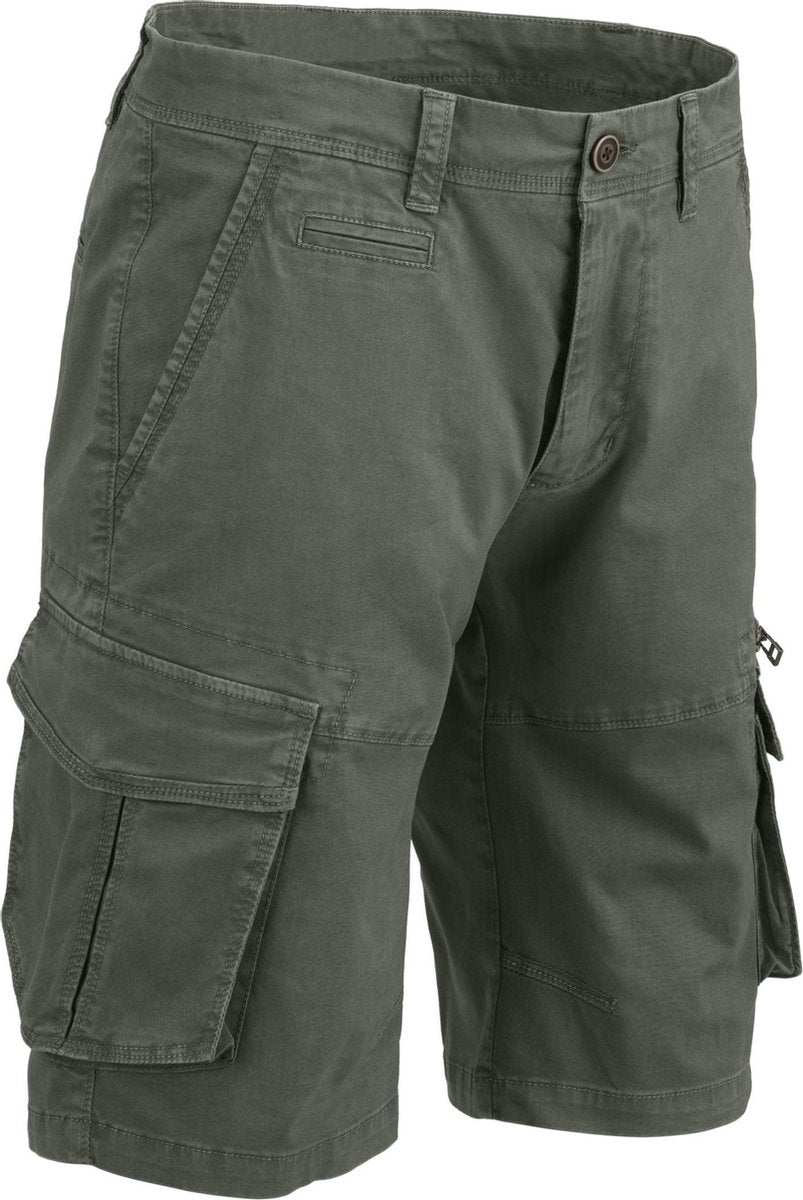 D.five Outdoorshort Heren Katoen Donkergroen Maat Xxl