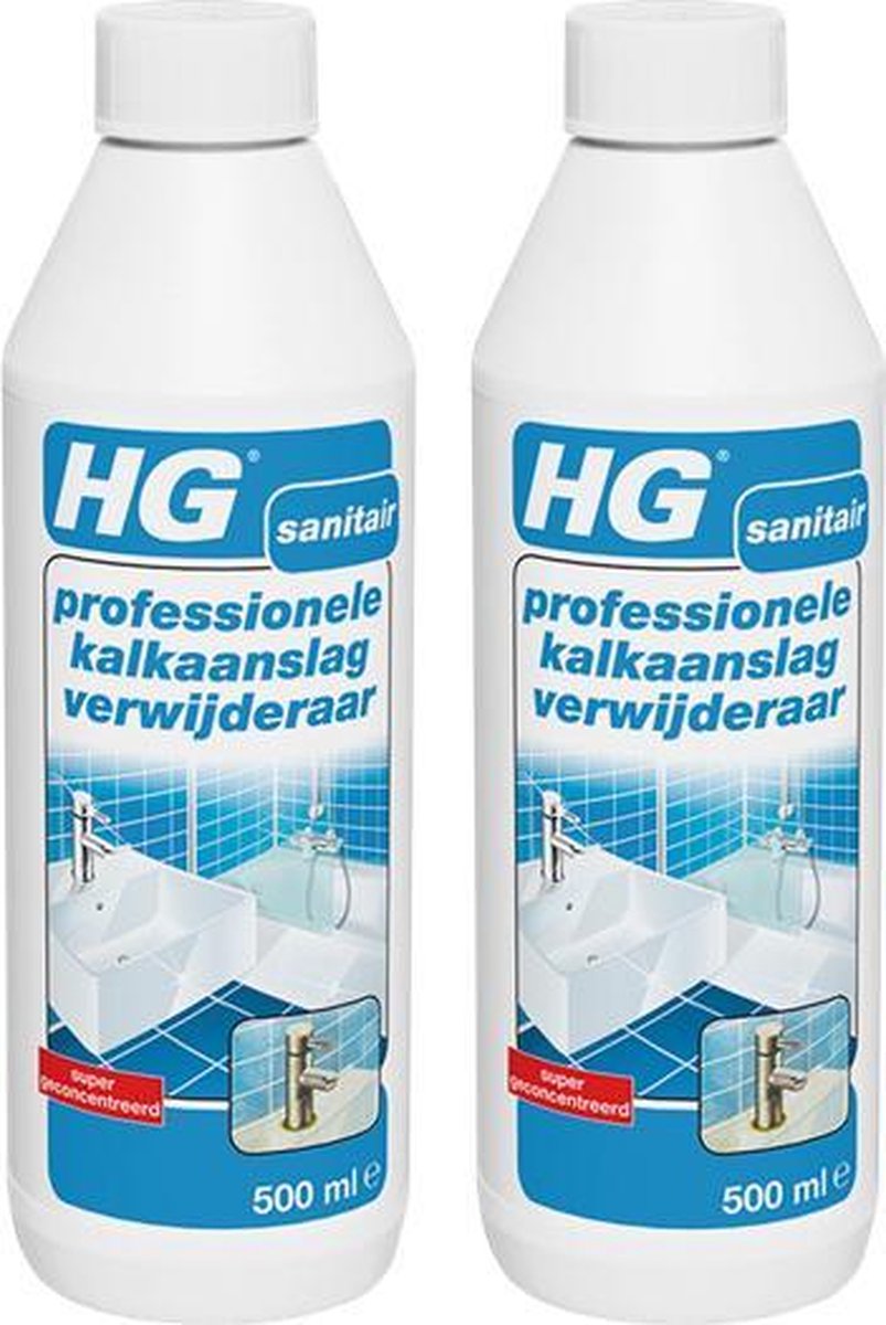 HG professionele kalkaanslag verwijderaar Dé professionele ontkalker - 2 Stuks !