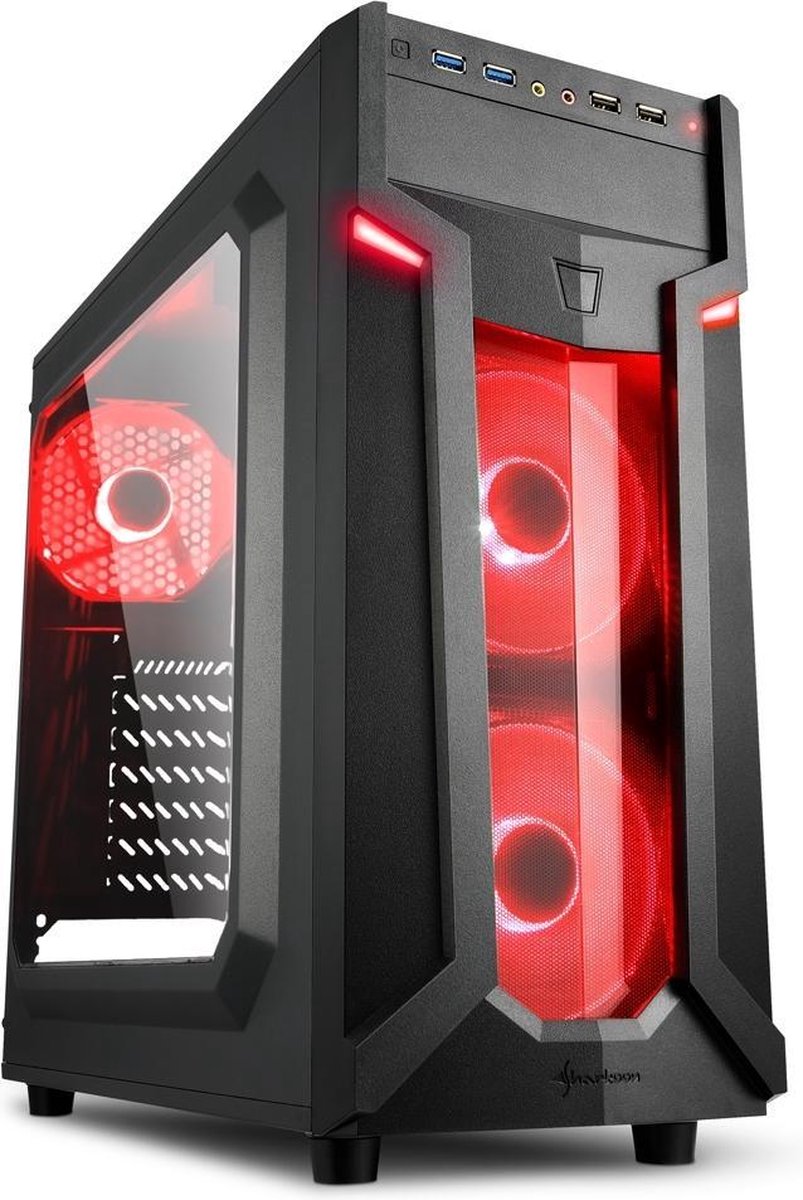 Sharkoon VG6-W Midi-Toren Zwart