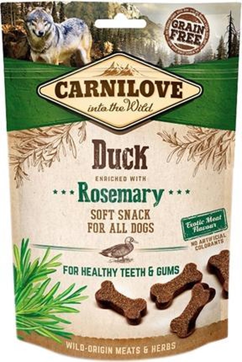 Carnilove soft snack eend / rozemarijn - 200 gr - 1 stuks