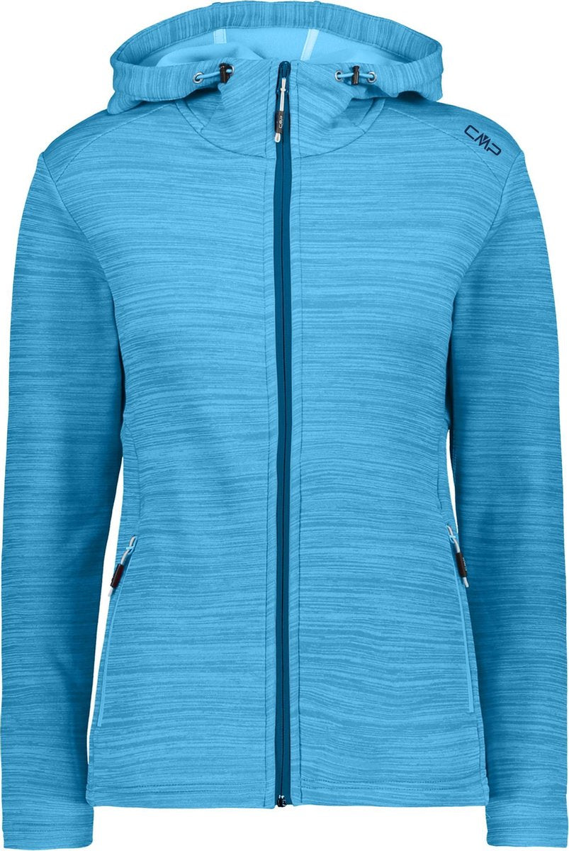 Cmp Outdoorvest Fix Hood Dames Polyester Blauw Maat 44