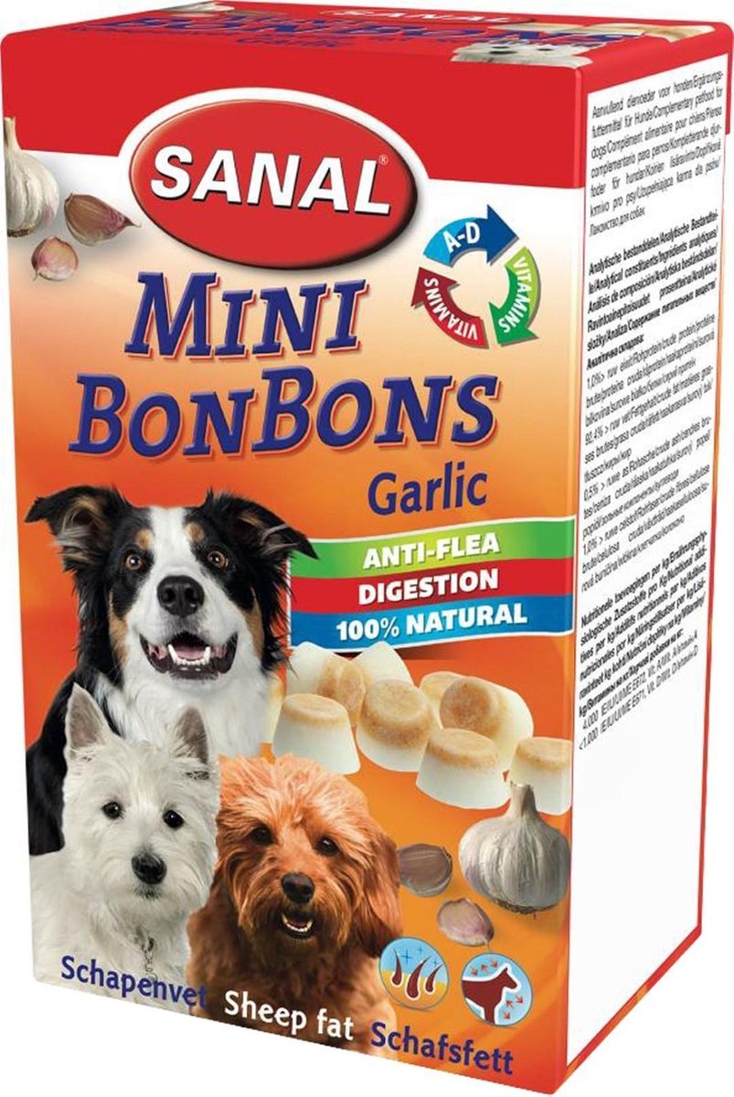 Sanal schapenvet bonbon mini knoflook