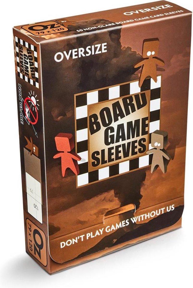 Board Game Sleeves (Non-Glare): Oversize (79x120mm) - 50 stuks