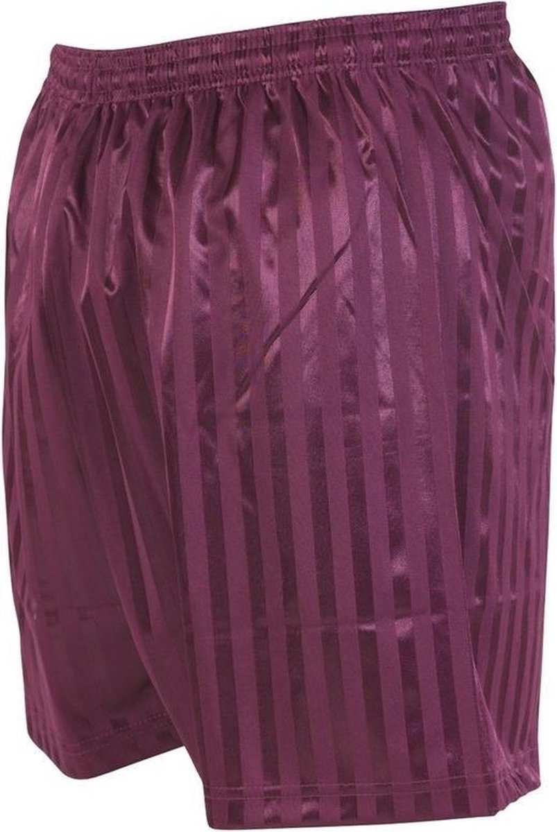 Precision Training Voetbalbroekje Precision Striped Junior Polyester Bordeaux Mt S
