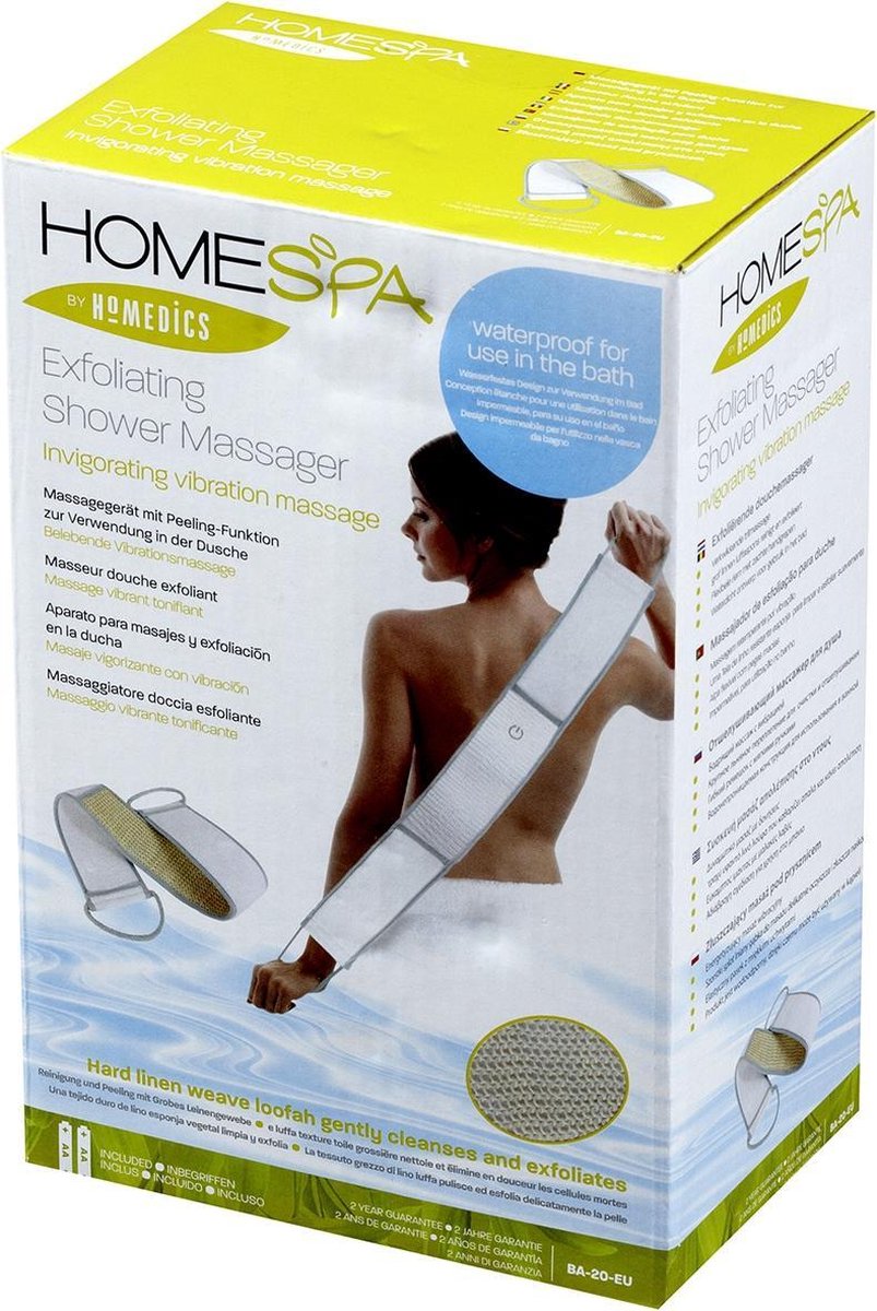 Homemedics Massaging Shower Exfoliator - Doucheborstel - Massagespons