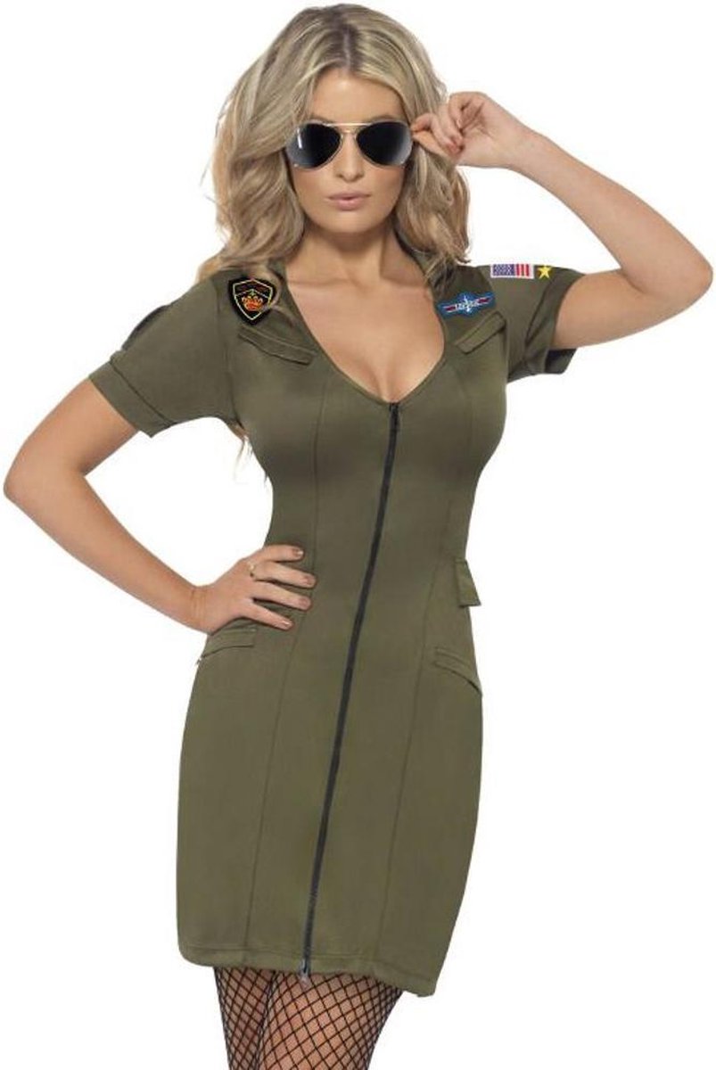 Top Gun Maverick Kostuum - Dames piloten kostuum - Maat M - 40-42